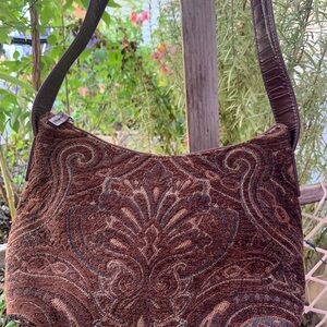 Fossil Elegant Brown Patterned Women's Bag